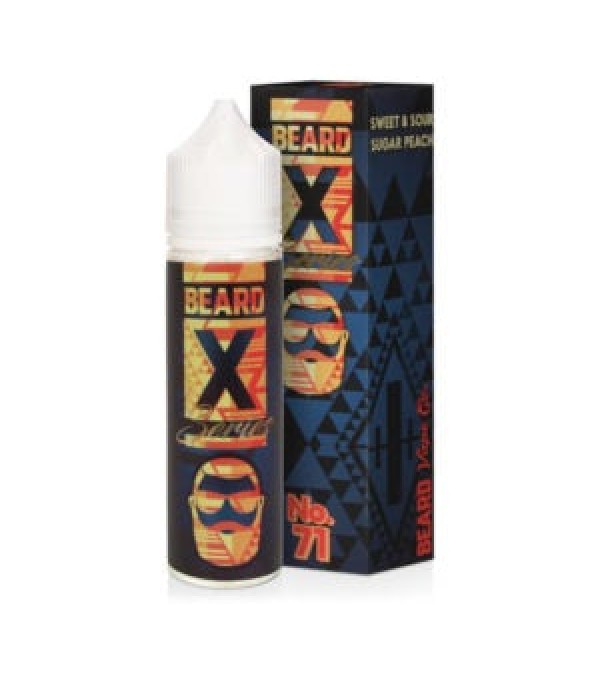 No 71 Sweet And Sour Sugar Peach by Beard Vape Co. X Series, 50ML E-liquid, 0MG Juice, 60VG Vape