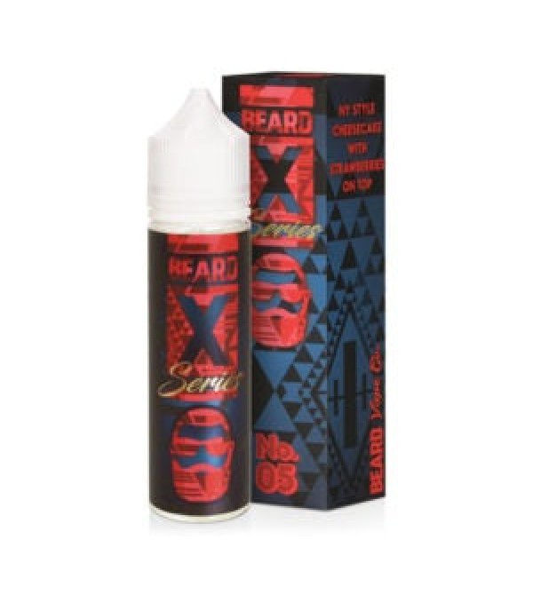 No 05 Ny Cheesecake and Strawberries by Beard Vape Co. X Series, 50ML E-liquid, 0MG Juice, 60VG Vape