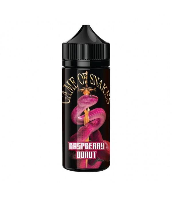 Raspberry Donut By Game Of Snakes 100ML E Liquid 70VG Vape 0MG Juice