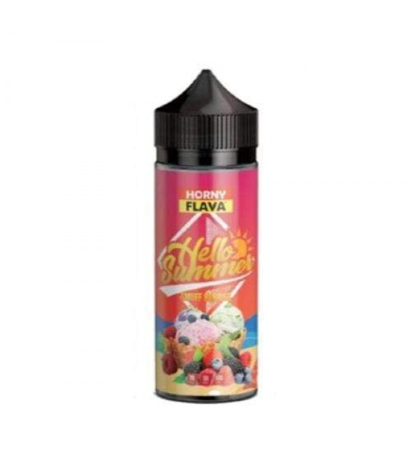 Hello Summer Smuff Berries by Horny Flava. 100ML E-liquid, 0MG Vape, 70VG Juice