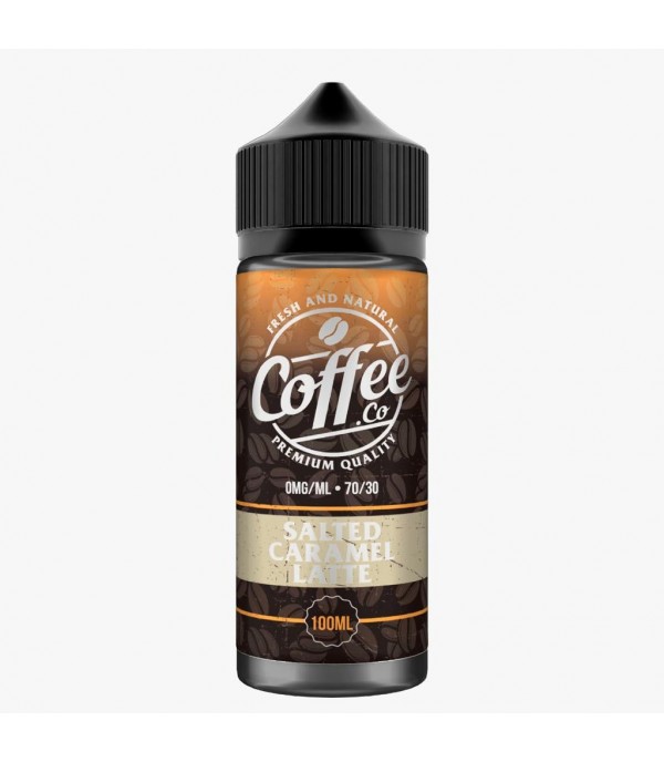 Salted Caramel Latte By Coffee Co 100ML E Liquid 70VG Vape 0MG Juice