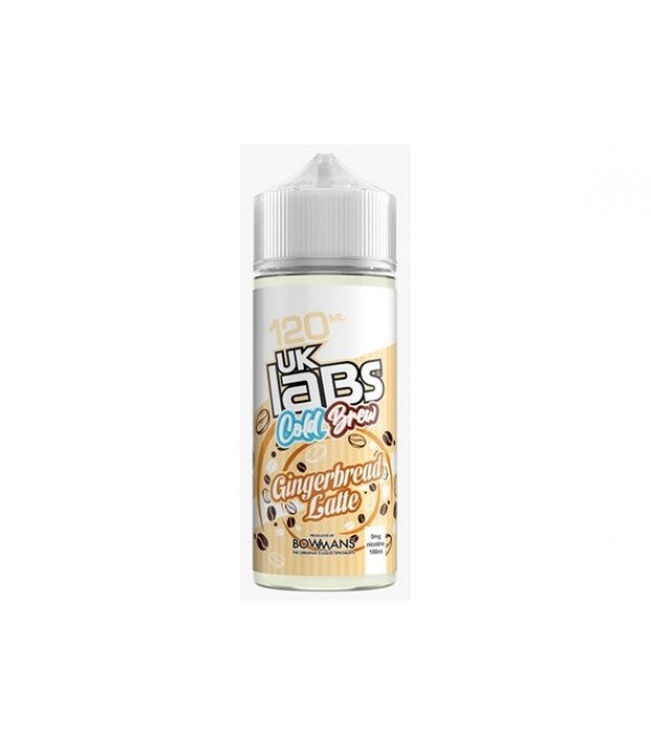 Gingerbread Latte - Cold Brew by UK Labs, 100ML E Liquid, 70VG Vape, 0MG Juice, Shortfill