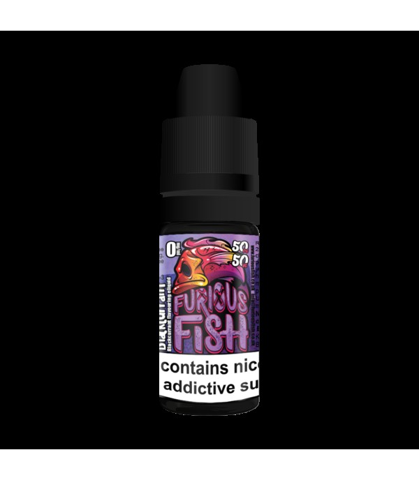FURIOUS FISH 10ML BLACKCURRANT E LIQUID 50VG VAPE TPD COMPLIANT MULTIBUY