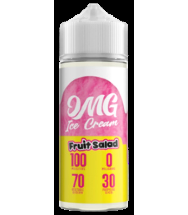 Fruit Salad Ice Cream By OMG 100ML E Liquid 70VG Vape 0MG Juice