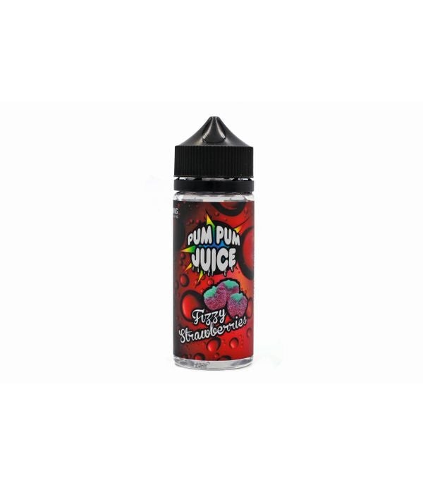 Fizzy Strawberries by Pum Pum Juice. 0MG 100ML E-liquid. 70VG/30PG Vape Juice