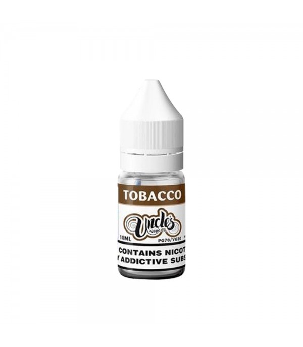 Tobacco By Uncle's Vape Co 10ML E Liquid 30VG Vape 3MG/6MG/12MG/18MG Juice