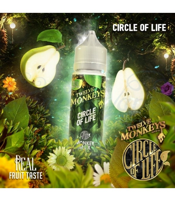 CIRCLE OF LIFE E-LIQUID BY TWELVE 12 MONKEYS  SHORTFILL 65VG 50ML