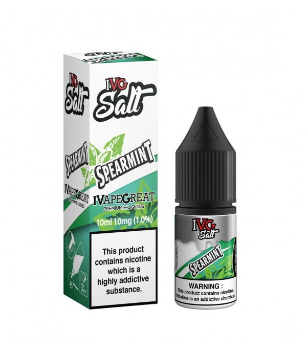Spearmint by IVG Nic Salt 10ML E Liquid 10MG/20MG Vape 50VG Juice
