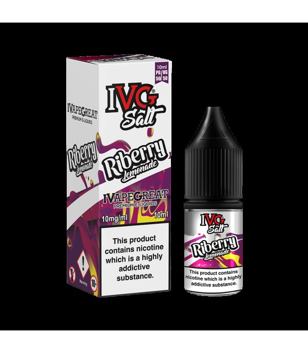 Riberry Lemonade by IVG Nic Salt 10ML E Liquid 10MG/20MG Vape 50VG Juice