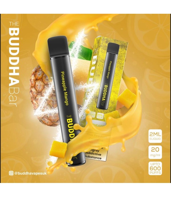 Pineapple Mango By Buddha Bar Disposable Vape | 600 Puff | 20MG Nic Salt