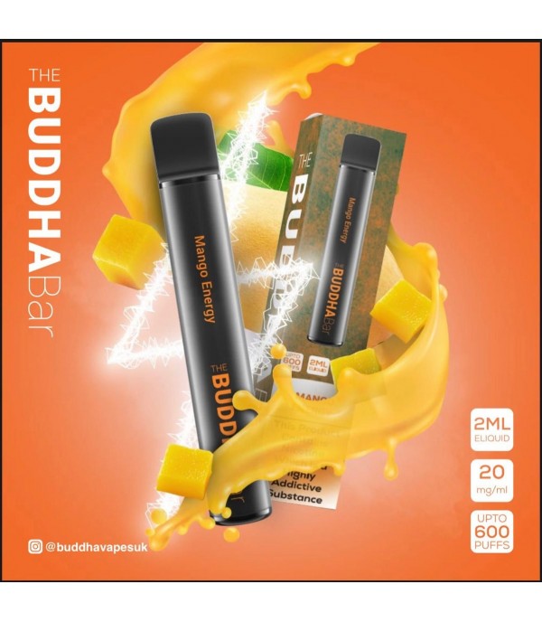Mango Energy By Buddha Bar Disposable Vape | 600 Puff | 20MG Nic Salt