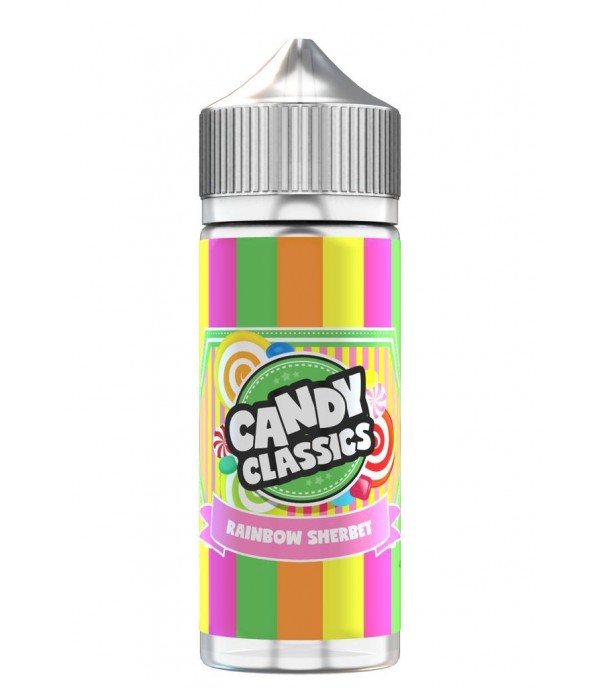 Candy Classics Rainbow Sherbet Drops 100ml E Liquid Juice 70vg Vape sub ohm Shortfill