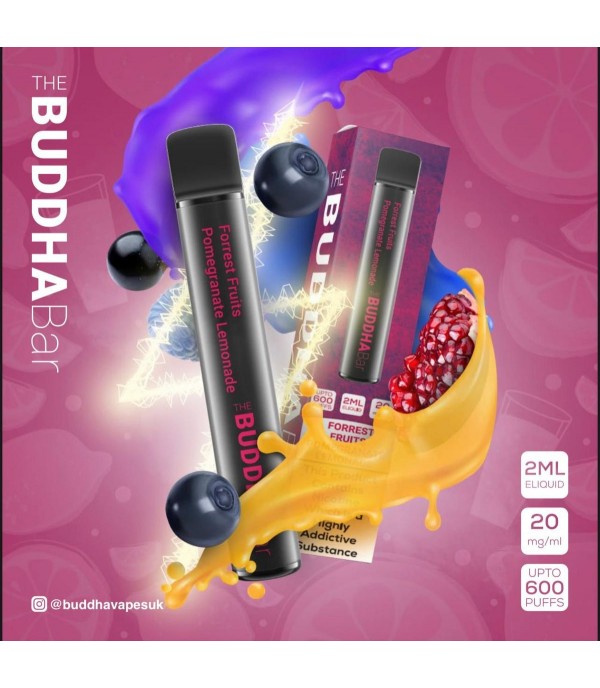 Forrest Fruits Pomegranate Lemonade By Buddha Bar Disposable Vape | 600 Puff | 20MG Nic Salt